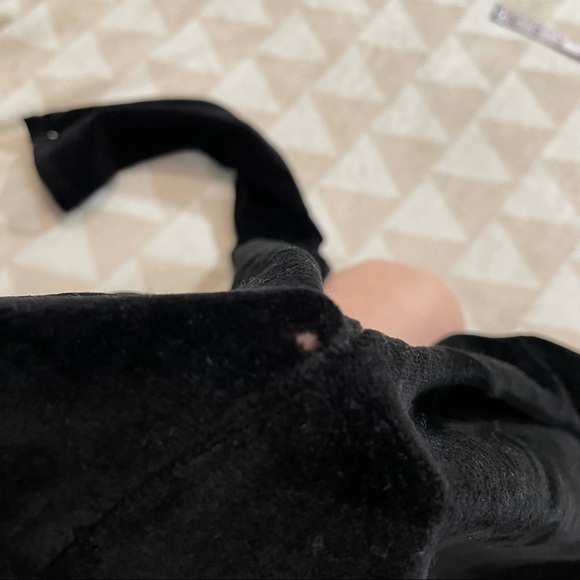 J crew Italian stretch black velvet leggings - Picture 5 of 6